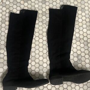 Women’s Black Suede Long Boots